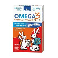 Maxi Vita Bob a Bobek Omega 3 + vitamín D, E 60 tabliet