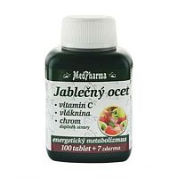 MedPharma Jablčný ocot + vit C + vláknina + chróm 107 tablet