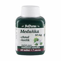 MedPharma Medovka 50 mg + chmeľ + valeriána 67 tablet