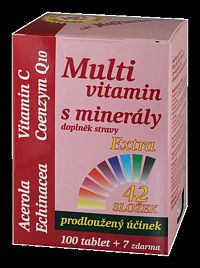 MedPharma Multivitamín s minerálmi + extra C, Q10 107 tablet
