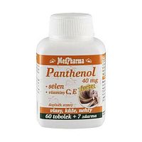 MedPharma Panthenol 40 mg + selén + vit C a E 67 tabliet