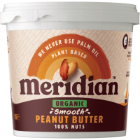 Meridian Organic Arašidové maslo hladké = smooth 100% 1000g