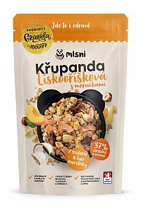 Mlsni Prémiová granola Chrumkava lískooriešková s marhuľami 400 g