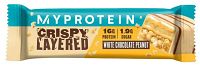 MyProtein Tyčinka cripsy layered bar - biela čokoláda a arašidy 58 g