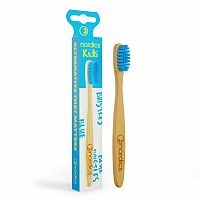 Nordics Bambusový zubná kefka pre deti - modrá 1 ks