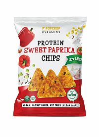 Popcrop Proteínové chipsy s príchuťou sladkej papriky 60 g