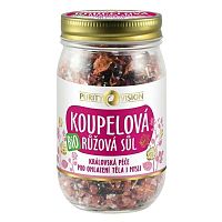 Purity Vision Ružová kúpeľová soľ BIO 400 g