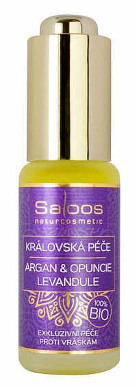Saloos Pestovací olej Argan, opuncia a levandula BIO 20 ml