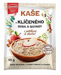 Semix Kaša z klíčeného ovsa a quinoa s jablkom a škoricou bez lepku 65 g