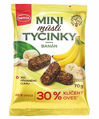 Semix Mini müsli tyčinky s banánmi bez lepku 70 g