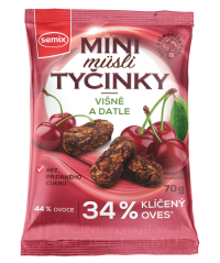 Semix Mini müsli tyčinky s višňami bez lepku 70 g
