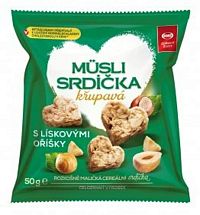 Semix Müsli srdiečka chrumkavé s lieskovými orieškami 50 g