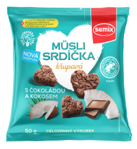 Semix Müsli srdiečka s čokoládou a kokosom 50 g