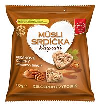 Semix Müsli srdiečka s pekanovými orechmi a javorovým sirupom 50 g