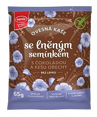 Semix Ovsená kaša s čokoládou, kešu orechy a ľanovým semienkom bez lepku 65 g
