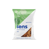 Sens Proteínové chipsy s cvrččím proteínom cesnak a bylinky 80 g