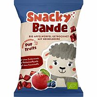 Snacky Bande Jablčné kocky čučoriedka BIO 14 g