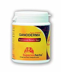 SUPERIONHERBS Ganoderma, Duanwood Red Reishi, 100% spórový prášok 90 kapsúl