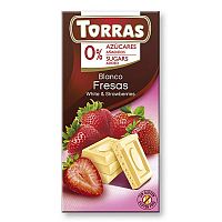 Torras Biela čokoláda s jahodou 75 g