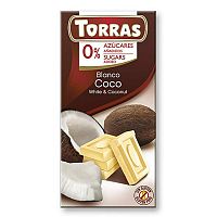 Torras Biela čokoláda s kokosom 75 g