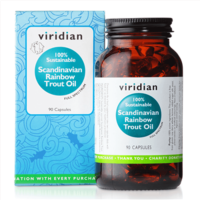 Viridian Scandinavian Rainbow Trout Oil (Rybí tuk) 90 kapsúl