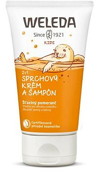 Weleda 2v1 sprchový krém a šampón Šťastný pomaranč 150 ml