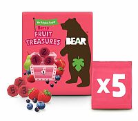 YOYO Bear Fruit Treasures Berry jahoda a čučoriedka 5x20 g