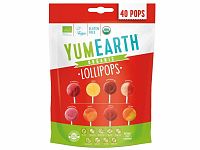 YumEarth Ovocné lízanky - Mix 8 príchutí BIO 241 g (40 ks)