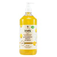 Babička Agafa Prírodné harmančekové domáce mydlo s obsahom mydlice lekárskej 3v1 - 1000 ml