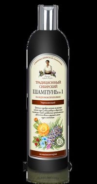 Babička Agafa Tradičný sibírsky šampón na vlasy, na báze cédrového propolisu- 550 ml