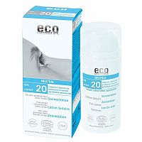 Eco Cosmetics - BIO opaľovací krém Neutral bez parfumácie SPF 20 - 100 ml