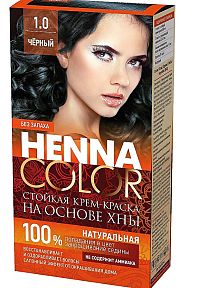 Fito Kosmetik Fitokosmetik Krémová farba na vlasy Henna color 1.0 ČIERNA 115ml