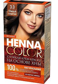 Fito Kosmetik Fitokosmetik Krémová farba na vlasy Henna color  3.0 TMAVÝ GAŠTAN 115ml