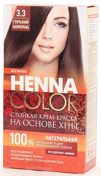 Fito Kosmetik Fitokosmetik Krémová farba na vlasy Henna color 3.3 HORKÁ ČOKOLÁDA 115ml