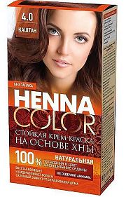 Fito Kosmetik Fitokosmetik Krémová farba na vlasy Henna color 4.0 GAŠTAN 115ml