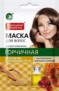 Fito Kosmetik Fitokosmetik Maska na vlasy HORČICA + RICÍNOVÝ OLEJ + MED  30ml