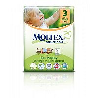 MOLTEX - Nature no. 1 – jednorázové plienky Veľkosť: 2 - 4 kg