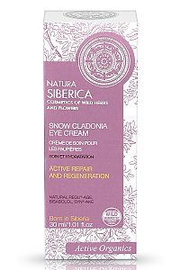 Natura Siberica – Organický očný krém – aktívna starostlivosť proti vráskam- Dutohlávka snežná - 30 ml