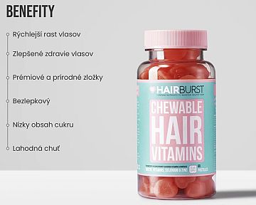 Recenzia: Žuvacie vitamíny Hairburst na rast vlasov