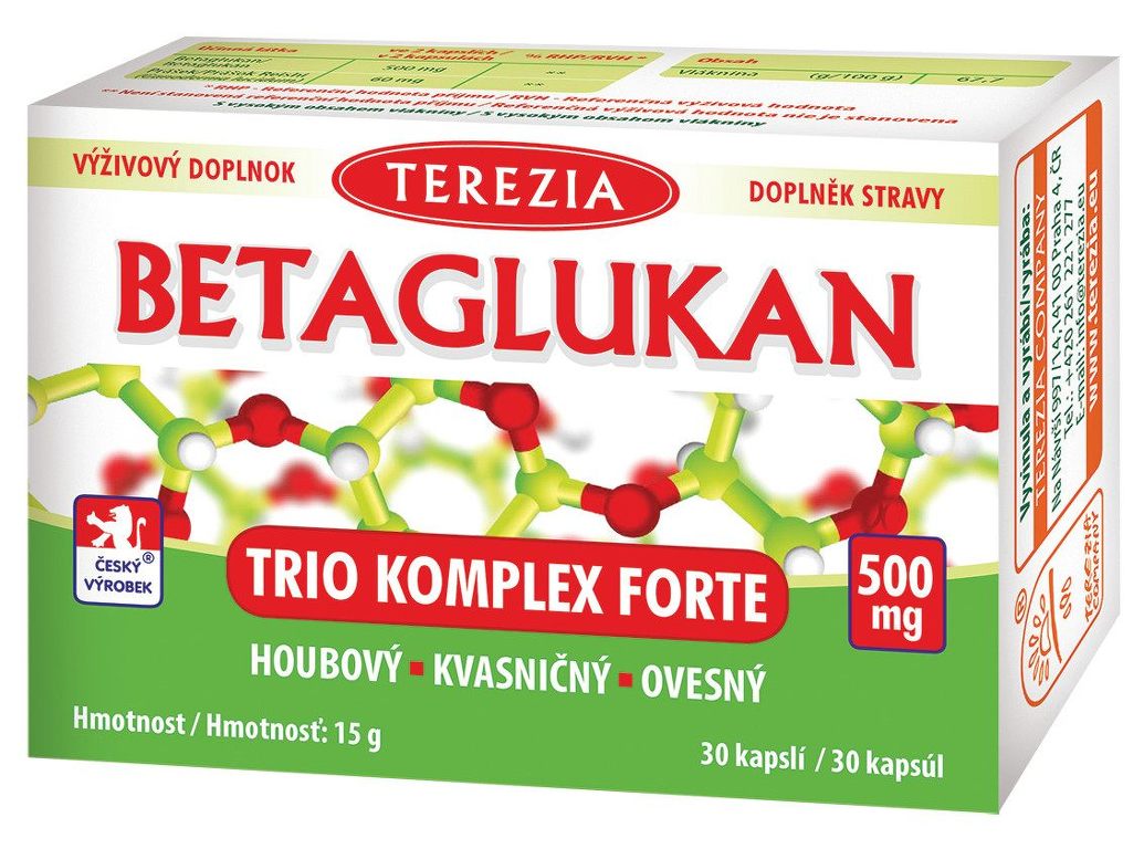 Terezia Company Betaglukan Trio komplex forte 30 kapsúl