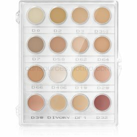 Kryolan Dermacolor Camouflage System mini paleta krémových korektorov s vysokým krytím 16 farieb odtieň Fair 12 g