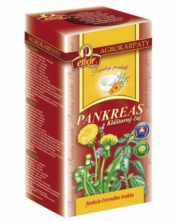 Agrokarpaty PANKREAS Kláštorný čaj prírodný produkt 20 x 2 g