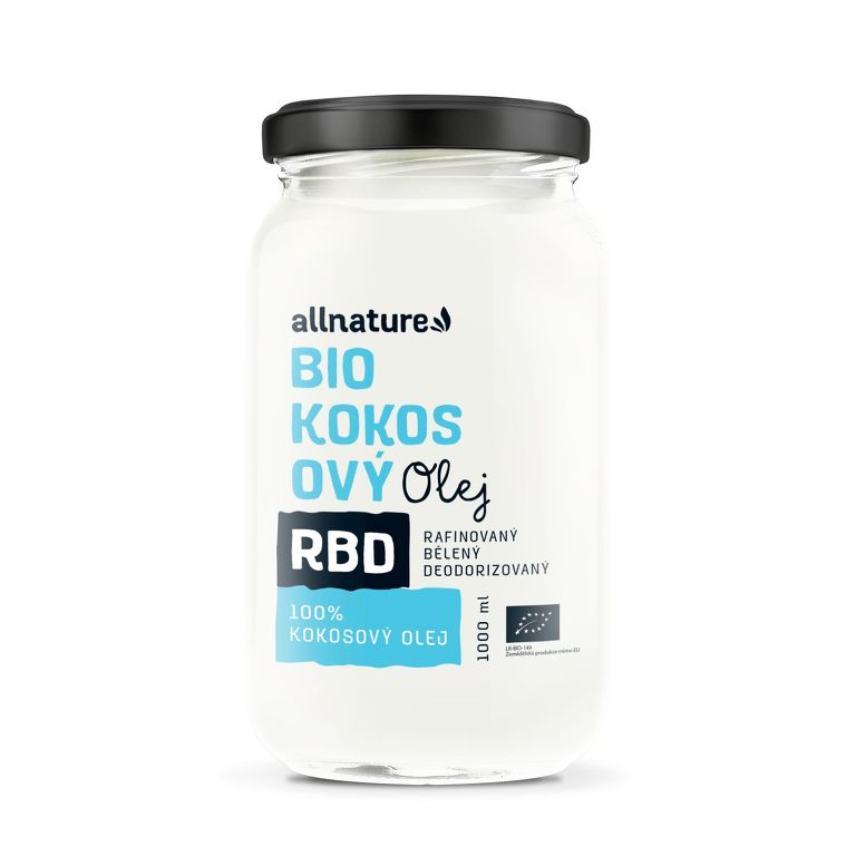 Allnature Rbd Kokosový Olej Bio - Bez Vône 1000ml 1×1000ml