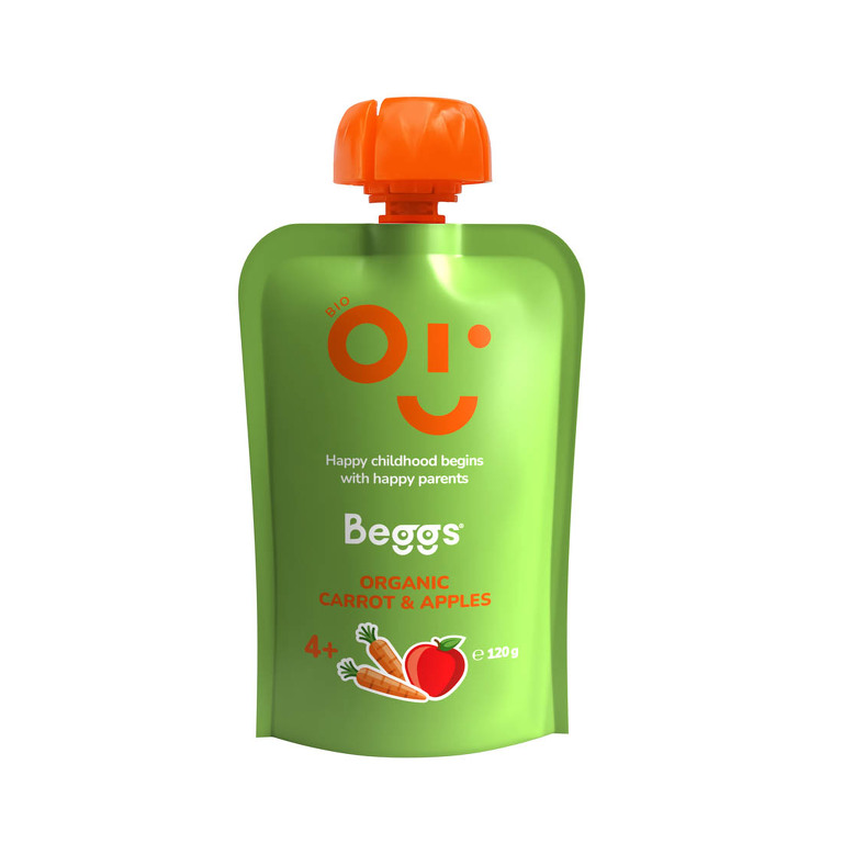 Beggs BIO Mrkva a jablká 120 g Beggs BIO Mrkva a jablká 120 g