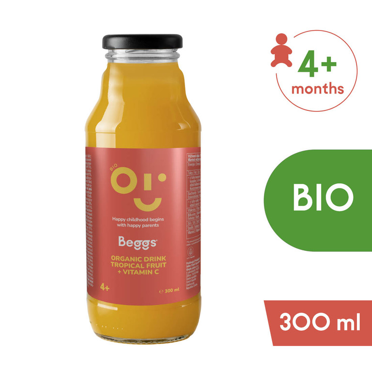 Beggs BIO NÁPOJ Tropické ovocie s vitamínom C 300 ml Beggs BIO NÁPOJ Tropické ovocie s vitamínom C 300 ml