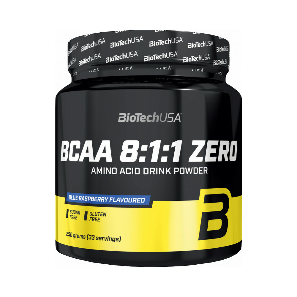 BioTech USA BCAA 8:1:1 Zero 250 g modrá malina BioTech USA BCAA 8:1:1 Zero 250 g modrá malina