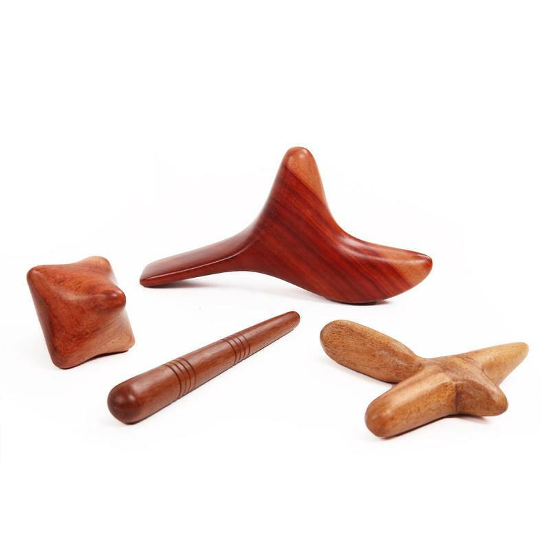 Bodhi Thajské drevené masážne pomôcky 4 ks Bodhi Thajské drevené masážne pomôcky 4 ks