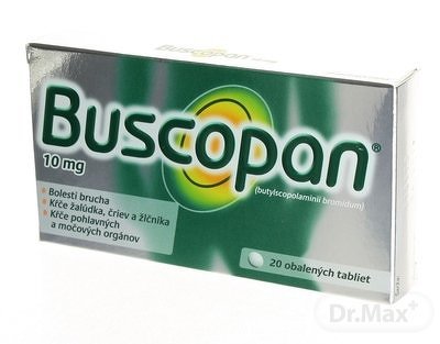 Buscopan tablety 10 mg, 20 ks