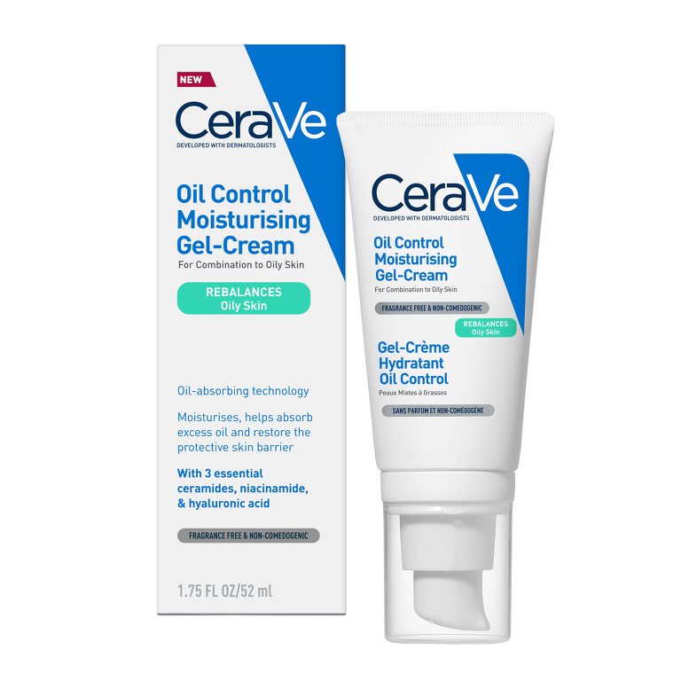 CeraVe hydratačný gél-krém na zmiešanú až mastnú pokožku 52 ml CeraVe hydratačný gél-krém na zmiešanú až mastnú pokožku 52 ml