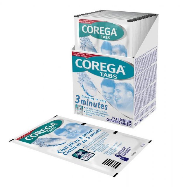 Corega Antibakteriálne tablety blister 6 kusov